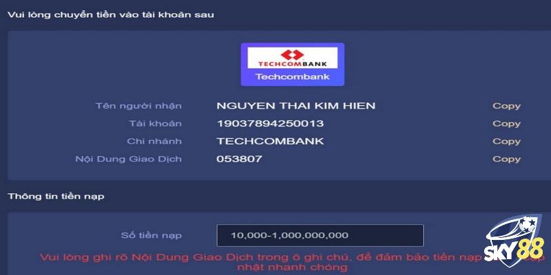 Những điều cần biết khi rút tiền SKY88