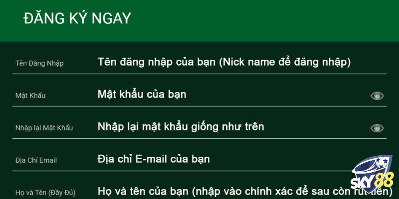 Chọn ô đăng ký nhà cái SKY88 chuẩn nhất